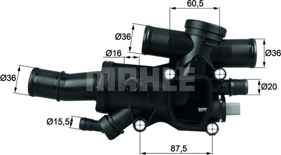 MAHLE TH 44 83 - Termostat,lichid racire aaoparts.ro