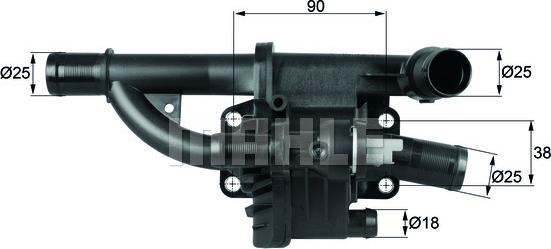 MAHLE TH 40 83 - Termostat,lichid racire aaoparts.ro