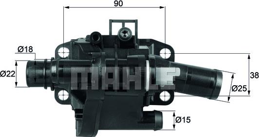 MAHLE TH 41 83 - Termostat,lichid racire aaoparts.ro