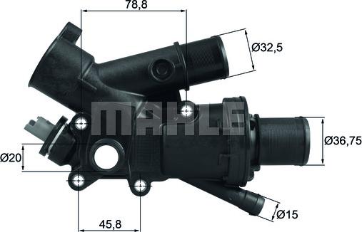 MAHLE TH 43 83 - Termostat,lichid racire aaoparts.ro