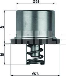 MAHLE THD 1 86 - Termostat,lichid racire aaoparts.ro