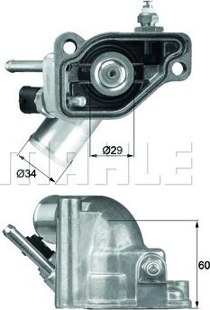 MAHLE TI 5 92 - Termostat,lichid racire aaoparts.ro