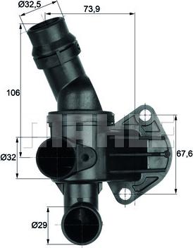 MAHLE TI 6 80 - Termostat,lichid racire aaoparts.ro