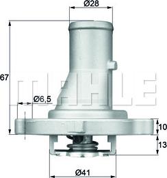 MAHLE TI 68 87D - Termostat,lichid racire aaoparts.ro