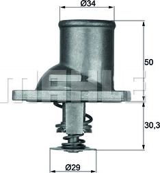 MAHLE TI 1 92 - Termostat,lichid racire aaoparts.ro