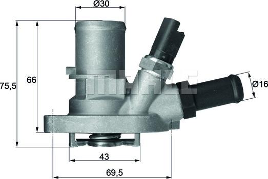 MAHLE TI 149 88 - Termostat,lichid racire aaoparts.ro