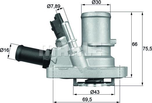 MAHLE TI 144 88 - Termostat,lichid racire aaoparts.ro