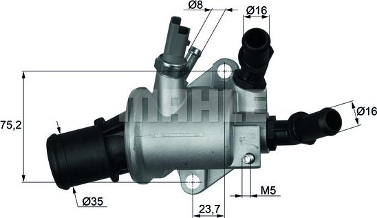 MAHLE TI 143 88 - Termostat,lichid racire aaoparts.ro