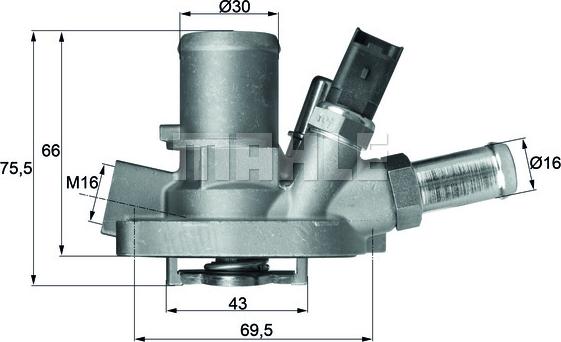 MAHLE TI 147 80 - Termostat,lichid racire aaoparts.ro