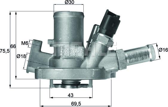 MAHLE TI 151 80 - Termostat,lichid racire aaoparts.ro