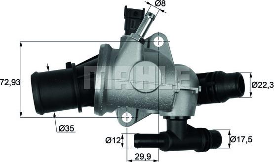 MAHLE TI 152 88 - Termostat,lichid racire aaoparts.ro