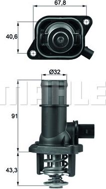 MAHLE TI 16 105 - Termostat,lichid racire aaoparts.ro