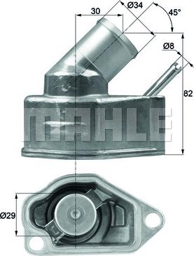 MAHLE TI 10 92 - Termostat,lichid racire aaoparts.ro