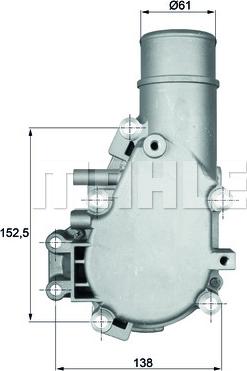 MAHLE TI 136 84 - Termostat,lichid racire aaoparts.ro