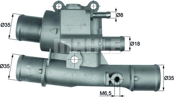 MAHLE TI 123 88 - Termostat,lichid racire aaoparts.ro