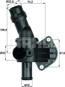 MAHLE TI 8 87 - Termostat,lichid racire aaoparts.ro