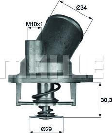 MAHLE TI 2 92 - Termostat,lichid racire aaoparts.ro