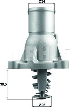 MAHLE TI 260 92 - Termostat,lichid racire aaoparts.ro