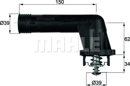 MAHLE TI 20 95 - Termostat,lichid racire aaoparts.ro