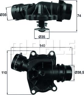 MAHLE TI 233 88 - Termostat,lichid racire aaoparts.ro