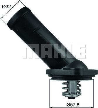 MAHLE TI 225 92D - Termostat,lichid racire aaoparts.ro