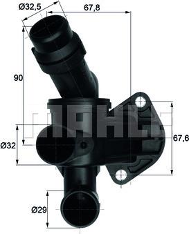 MAHLE TI 7 87 - Termostat,lichid racire aaoparts.ro