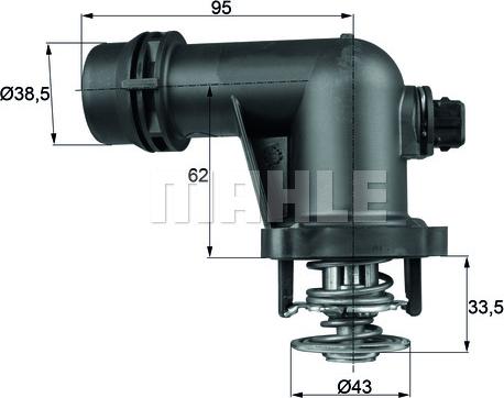 MAHLE TM 15 105 - Termostat,lichid racire aaoparts.ro