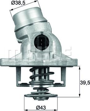 MAHLE TM 12 105 - Termostat,lichid racire aaoparts.ro