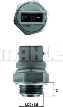 MAHLE TSW 68 - Comutator temperatura, ventilator radiator aaoparts.ro