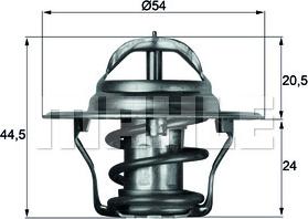 MAHLE TX 4 92D - Termostat,lichid racire aaoparts.ro