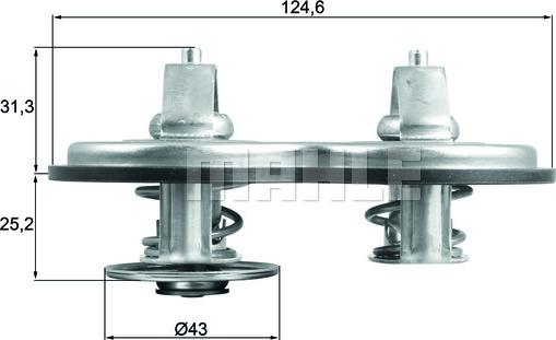 MAHLE TX 141 83 - Termostat,lichid racire aaoparts.ro