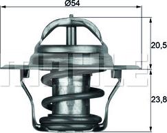 MAHLE TX 14 87 D - Termostat,lichid racire aaoparts.ro