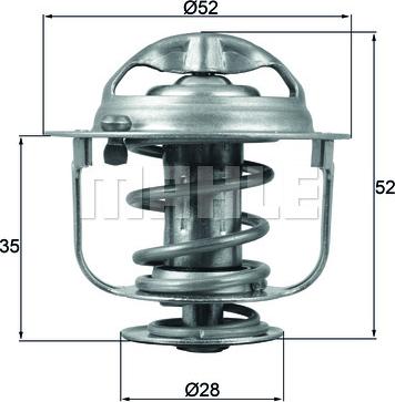 MAHLE TX 165 88D - Termostat,lichid racire aaoparts.ro