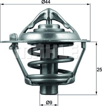 MAHLE TX 113 82D - Termostat,lichid racire aaoparts.ro