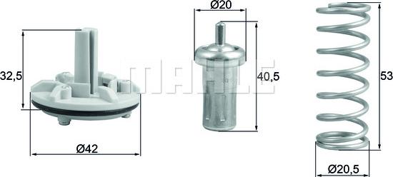 MAHLE TX 183 80D - Termostat,lichid racire aaoparts.ro