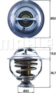 MAHLE TX 123 95D - Termostat,lichid racire aaoparts.ro