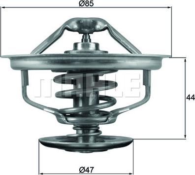 MAHLE TX 127 83D - Termostat,lichid racire aaoparts.ro