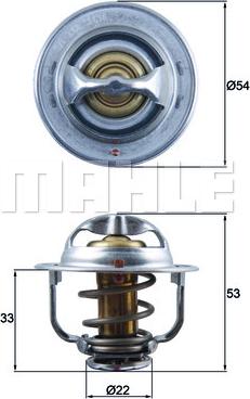 MAHLE TX 179 89D - Termostat,lichid racire aaoparts.ro