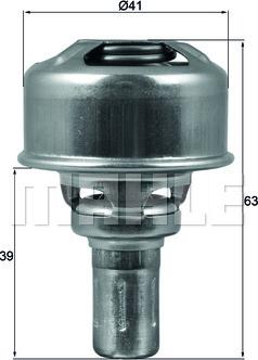 MAHLE TX 174 86 - Termostat,lichid racire aaoparts.ro