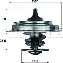 MAHLE TX 34 82D - Termostat,lichid racire aaoparts.ro