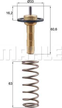 MAHLE TX 311 90D - Termostat,lichid racire aaoparts.ro