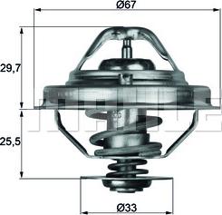 MAHLE TX 38 80D - Termostat,lichid racire aaoparts.ro