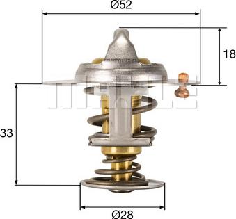 MAHLE TX 327 92D - Termostat,lichid racire aaoparts.ro