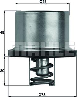 MAHLE TX 37 79 - Termostat,lichid racire aaoparts.ro