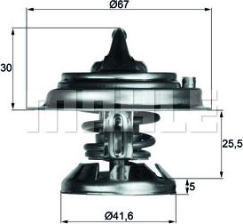 MAHLE TX 29 85 D - Termostat,lichid racire aaoparts.ro