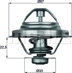 MAHLE TX 24 87D - Termostat,lichid racire aaoparts.ro