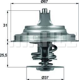 MAHLE TX 25 80D - Termostat,lichid racire aaoparts.ro