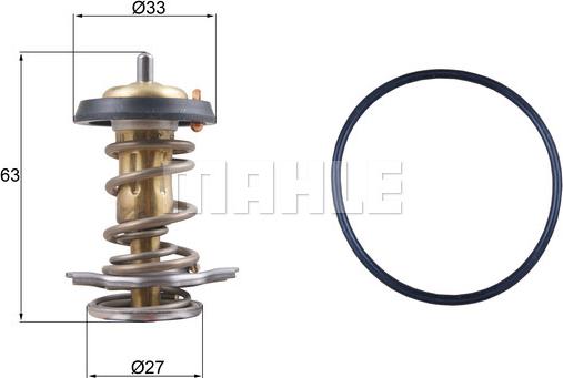 MAHLE TX 264 82D - Termostat,lichid racire aaoparts.ro