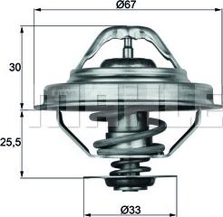 MAHLE TX 28 92D - Termostat,lichid racire aaoparts.ro