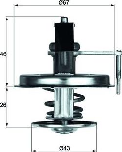 MAHLE TX 22 84D - Termostat,lichid racire aaoparts.ro